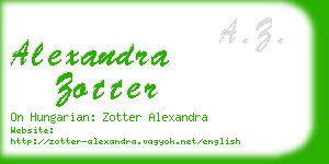 alexandra zotter business card